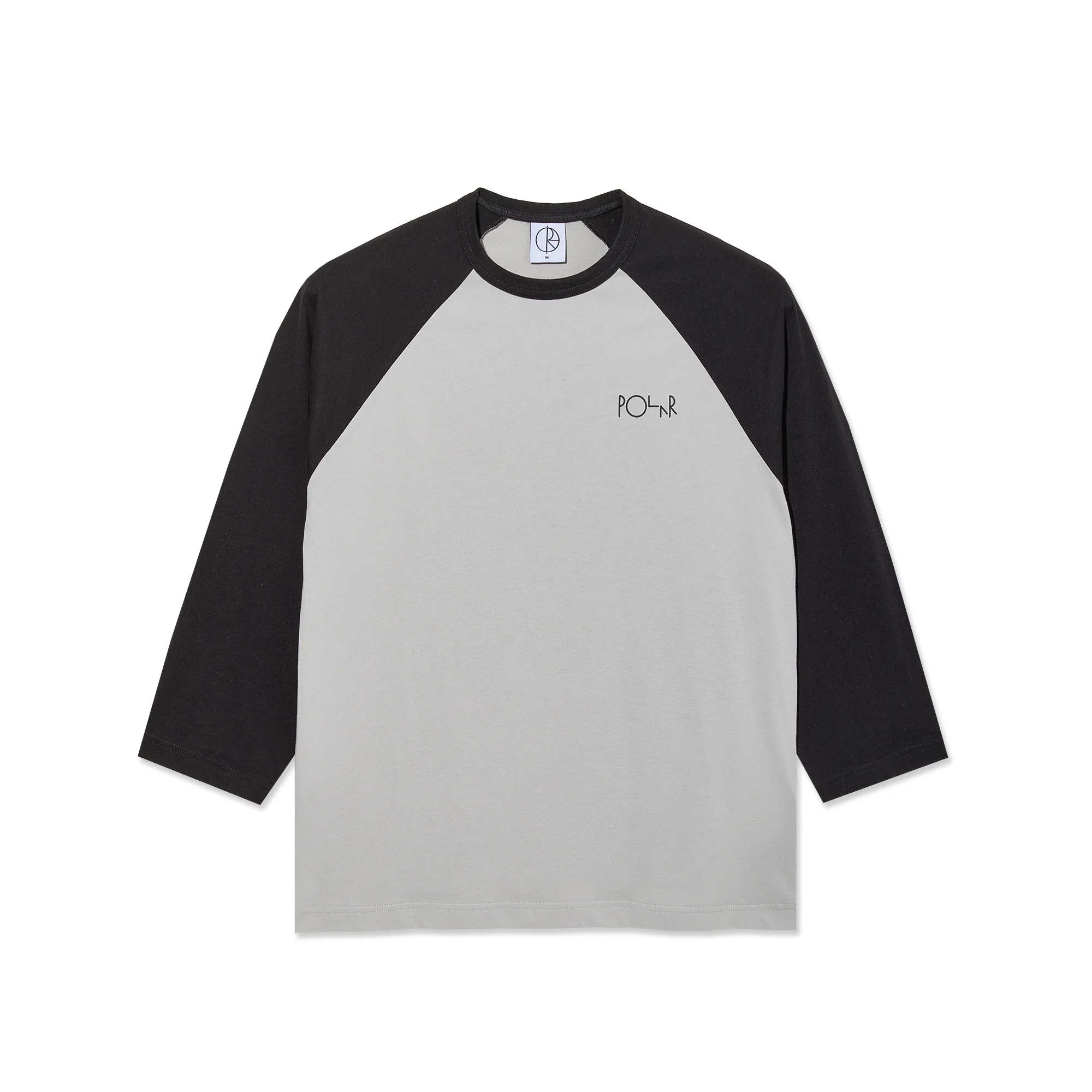 3/4 Sleeve Tee - Black/Silver