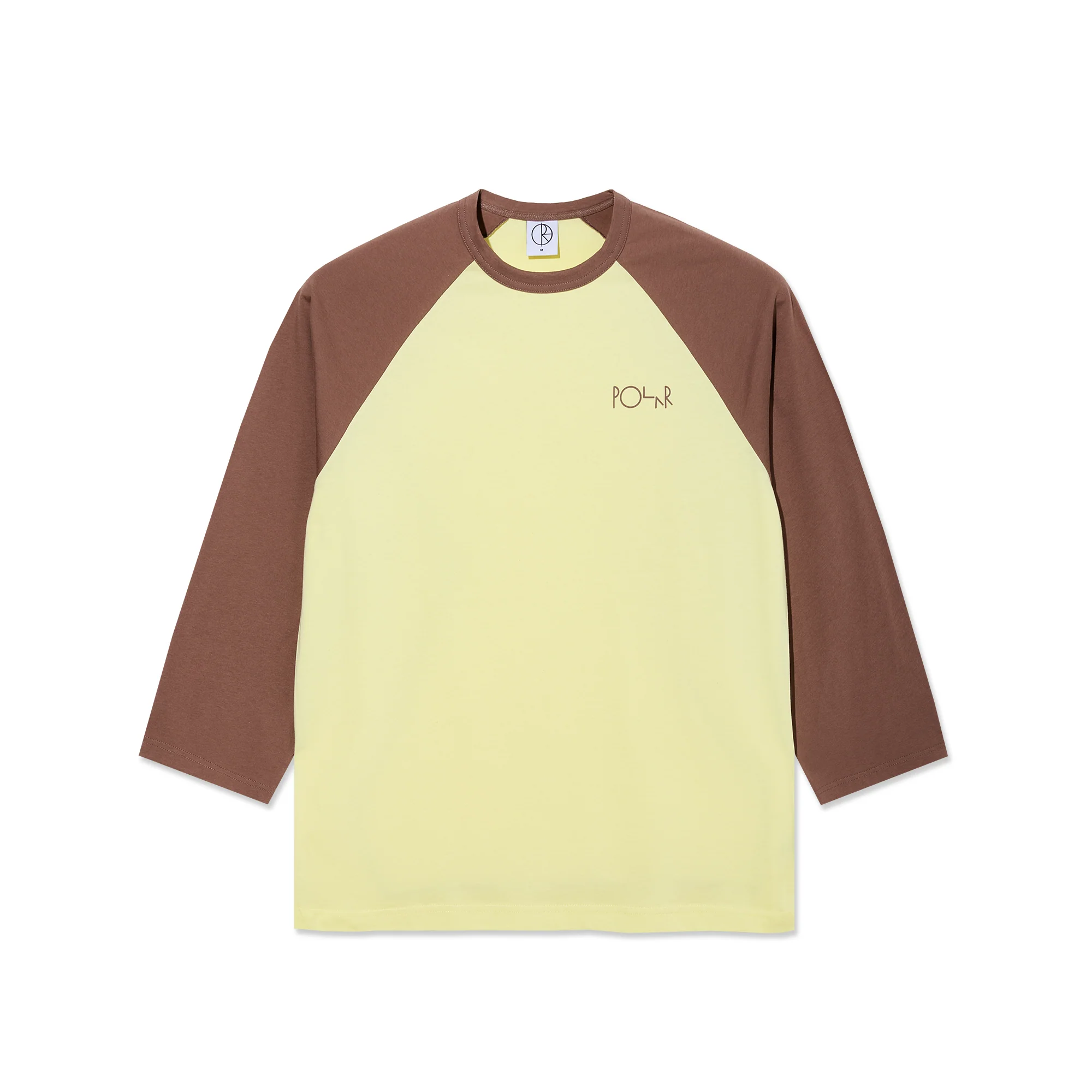 3/4 Sleeve Tee - Cinnamon/Light Yellow