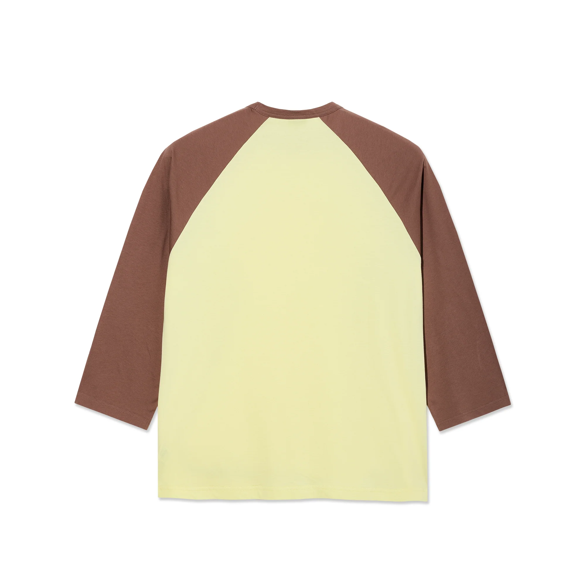 3/4 Sleeve Tee - Cinnamon/Light Yellow - Image 2