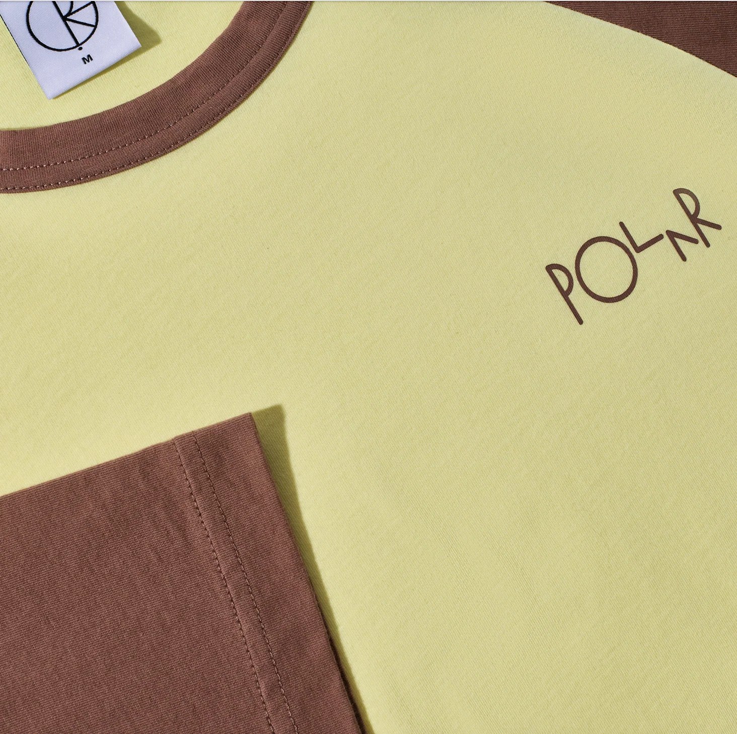 3/4 Sleeve Tee - Cinnamon/Light Yellow - Image 3