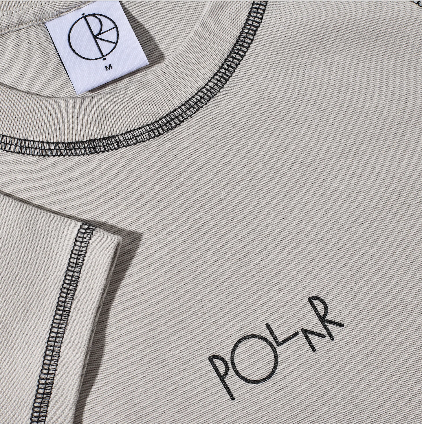 Baby Tee | Script Logo - Grey/Black - Image 3