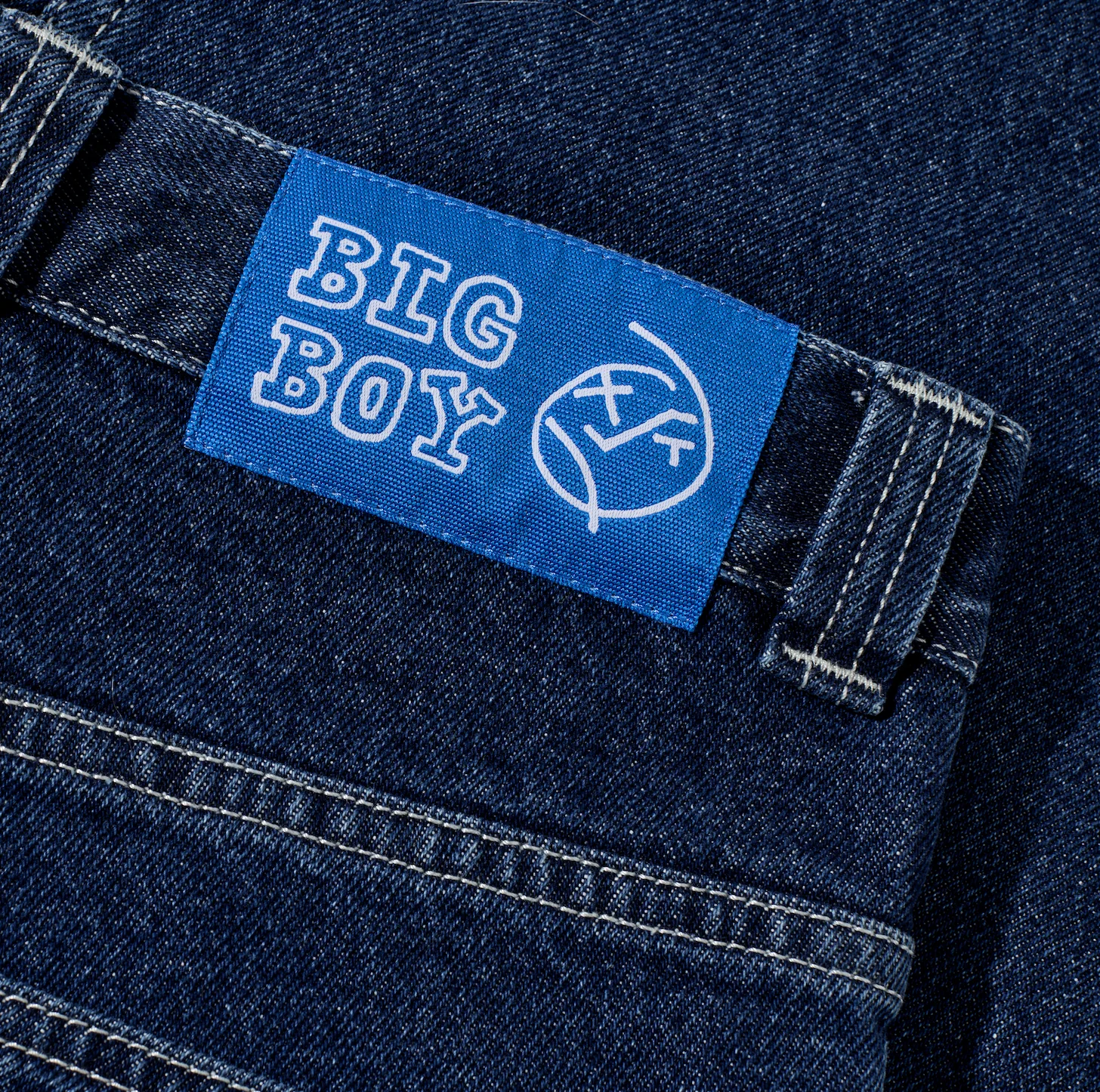 Big Boy Pants - Dark Blue w/ White Stitching - Image 5