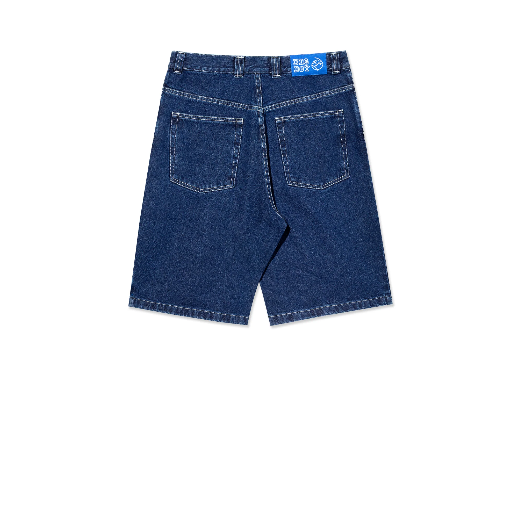 Big Boy Shorts - Dark Blue w/ White Stitching - Image 2