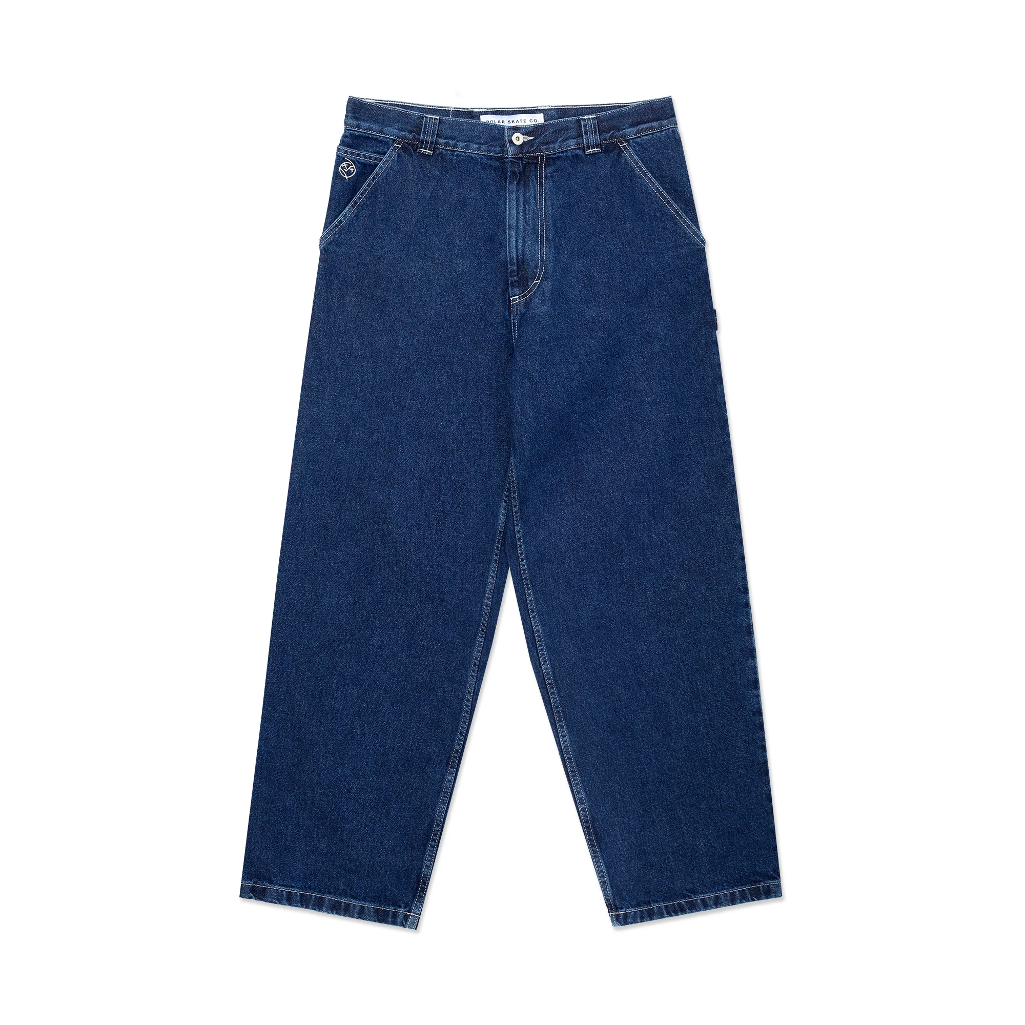 Big Boy Work Pants - Dark Blue w/ White Stitching