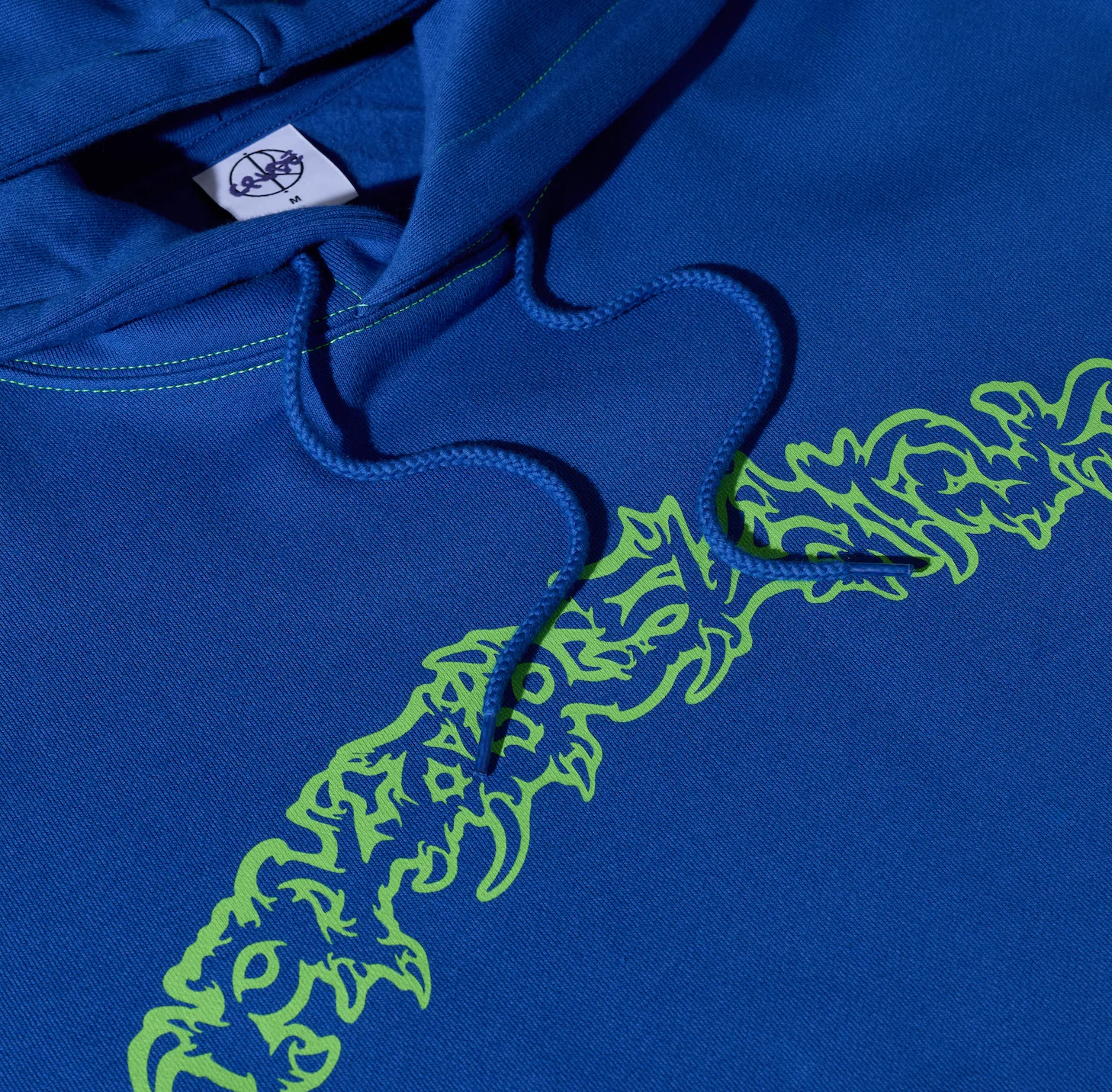 Contrast Dave Hoodie | Crude Logo - Egyptian Blue - Image 3