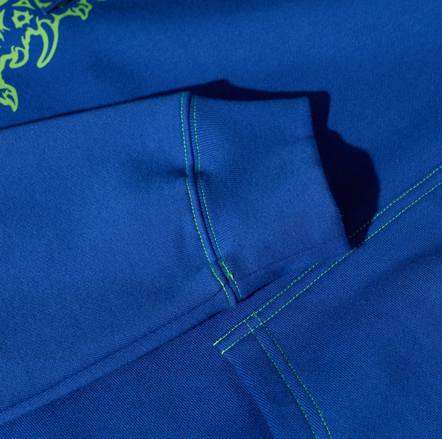 Contrast Dave Hoodie | Crude Logo - Egyptian Blue - Image 4