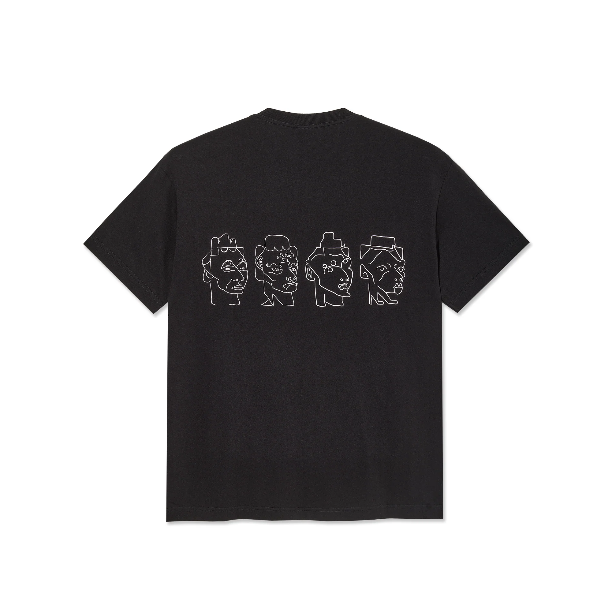 Contrast Tee | 8 Heads - Black/White - Image 2