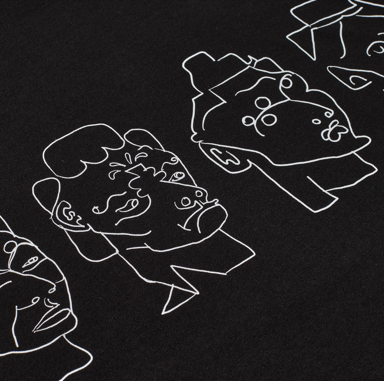 Contrast Tee | 8 Heads - Black/White - Image 4
