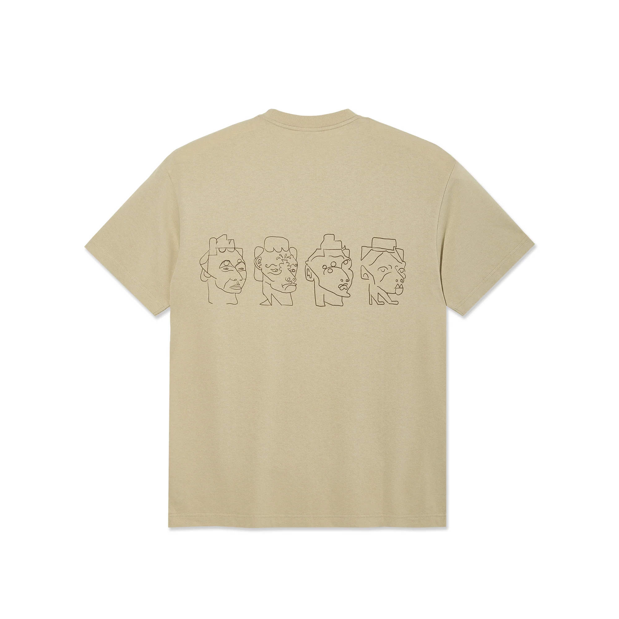 Contrast Tee | 8 Heads - Sand/Brown - Image 2