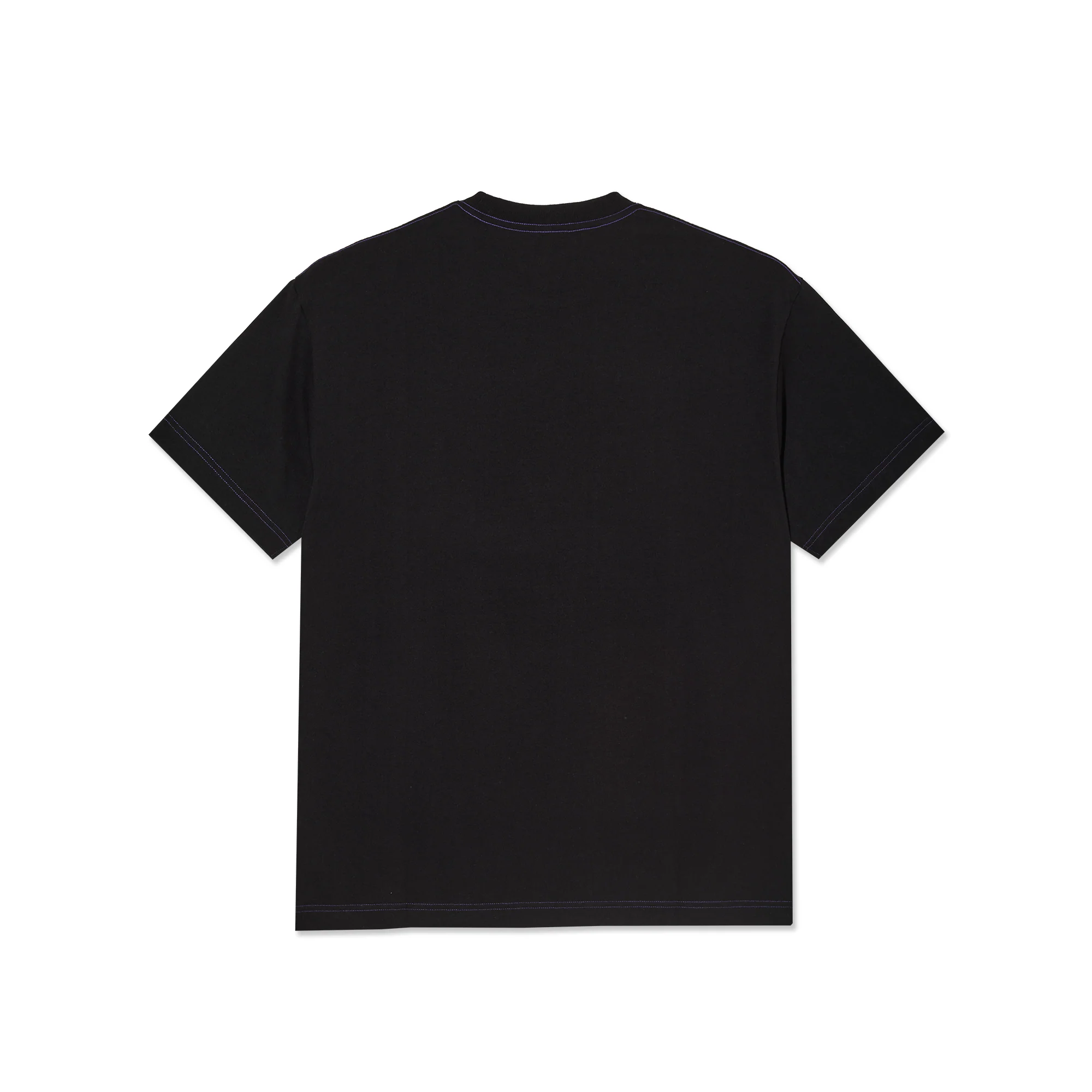 Contrast Tee | Beach Walk - Black/Purple - Image 2