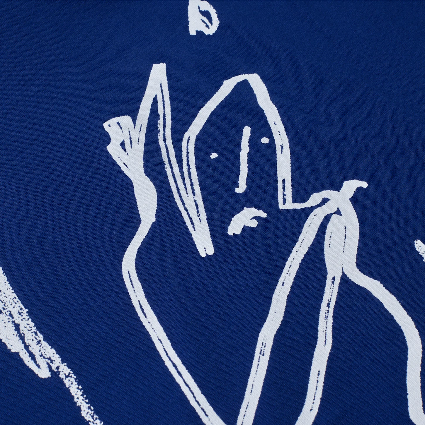 Contrast Tee | Doodle - Ultramarine/White - Image 4