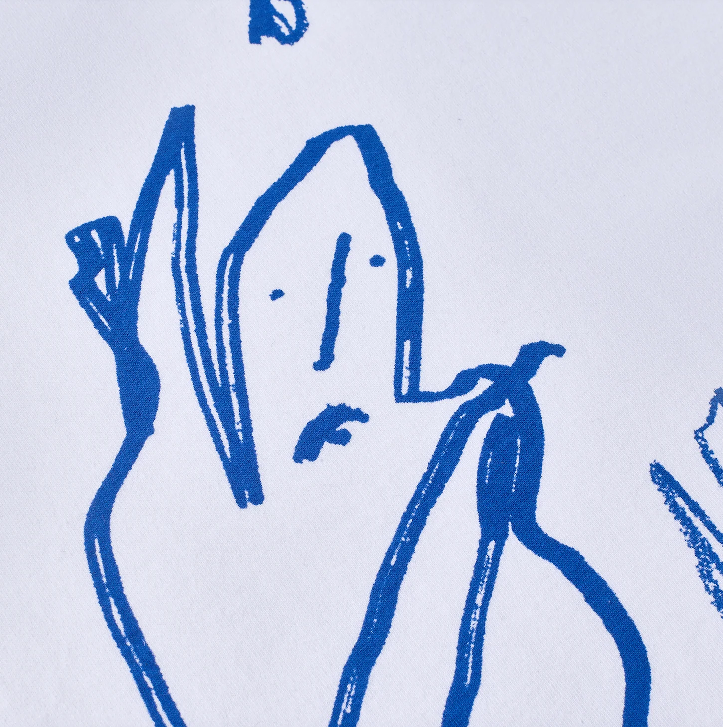 Contrast Tee | Doodle - White/Ultramarine - Image 4