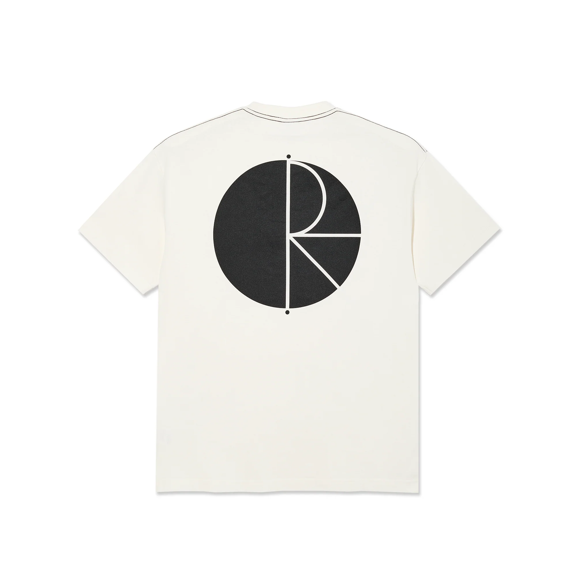 Contrast Tee | Fill Logo - Ivory/Black - Image 2