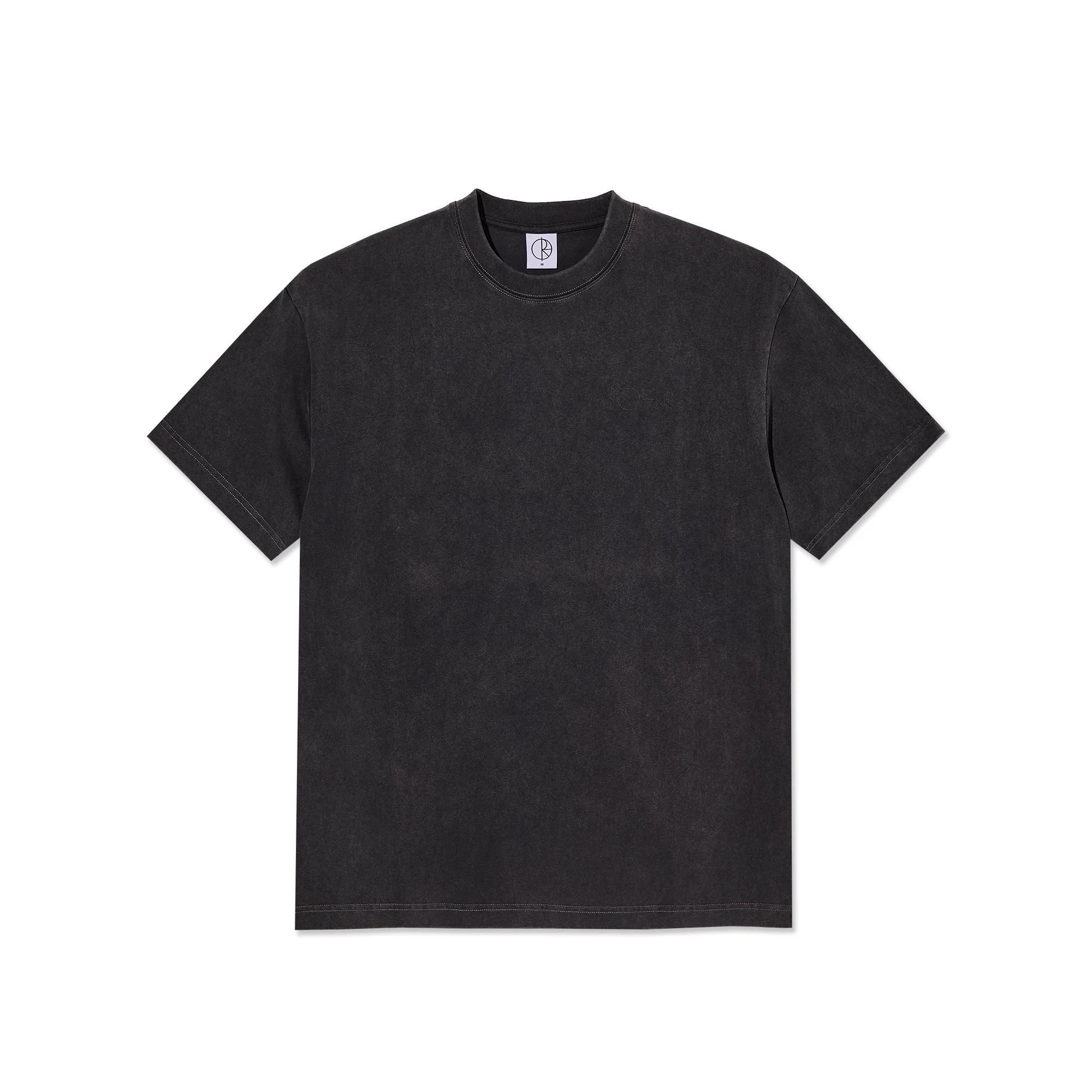 Contrast Tee | Stroke Logo - Silver Black/Black