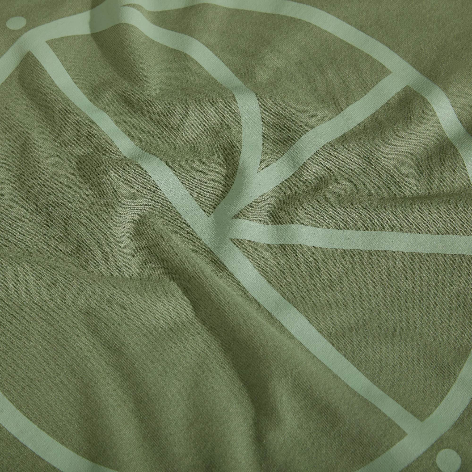 Contrast Tee | Stroke Logo - Moss Green - Image 4