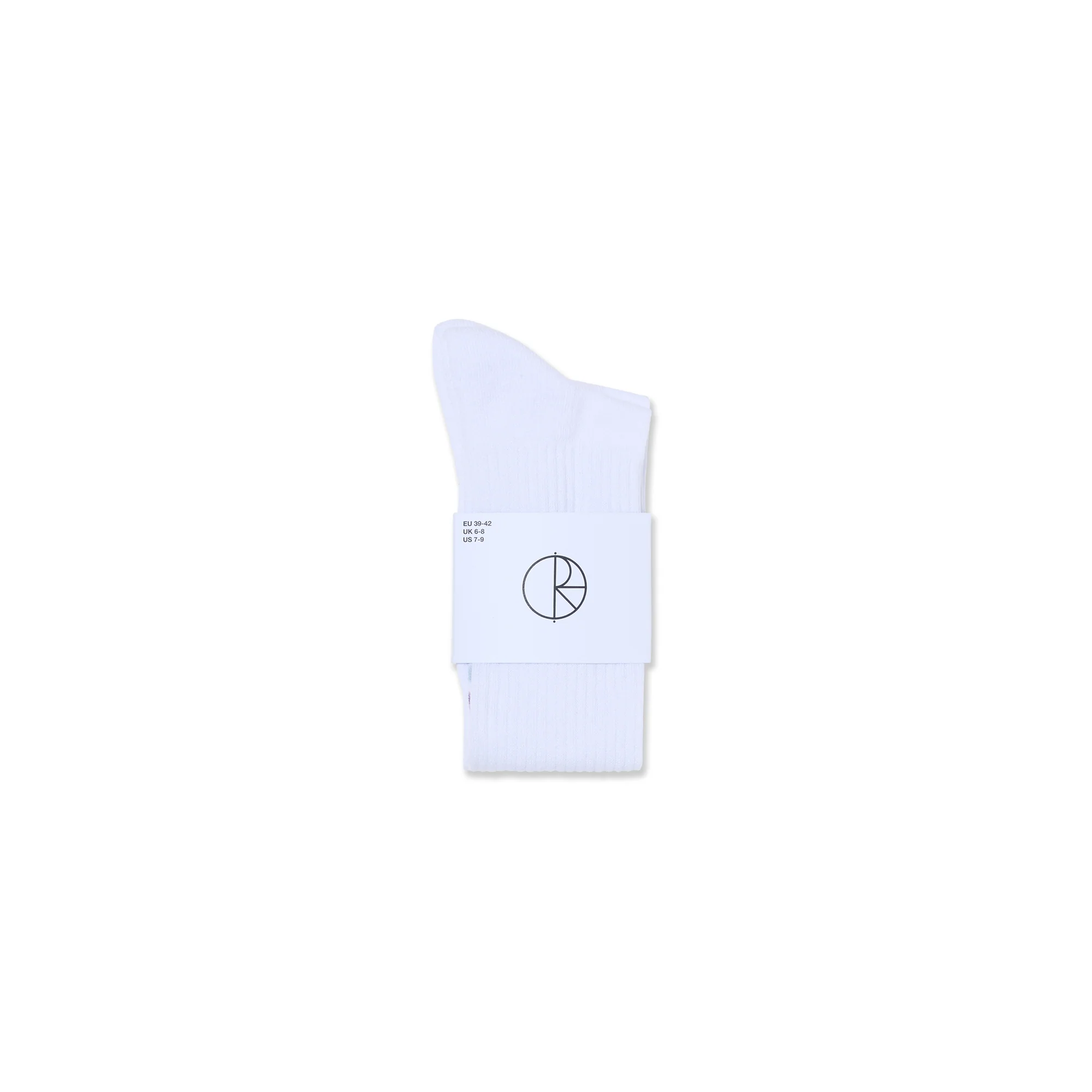 Long Rib Socks | Stripes - White/Blue/Purple - Image 2