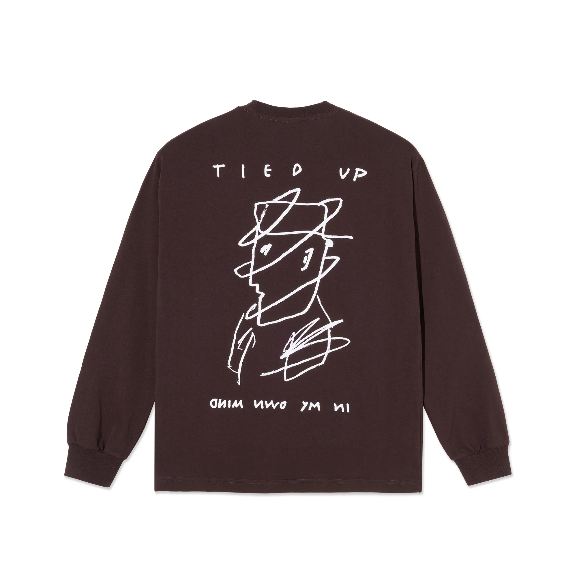 LS Tee |Tied Up - Chocolate - Image 2