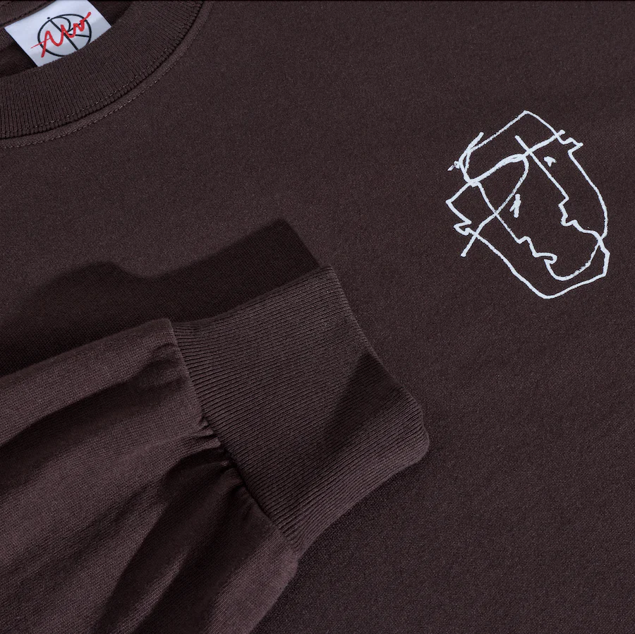 LS Tee |Tied Up - Chocolate - Image 3