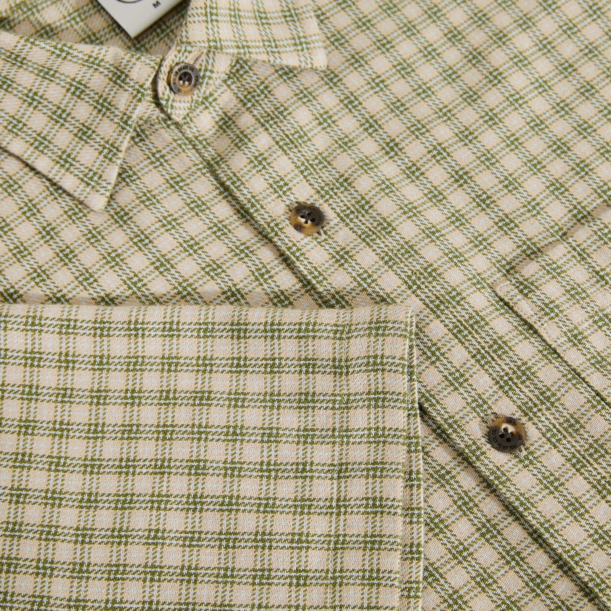 Mitchell Shirt - Beige/Green - Image 3