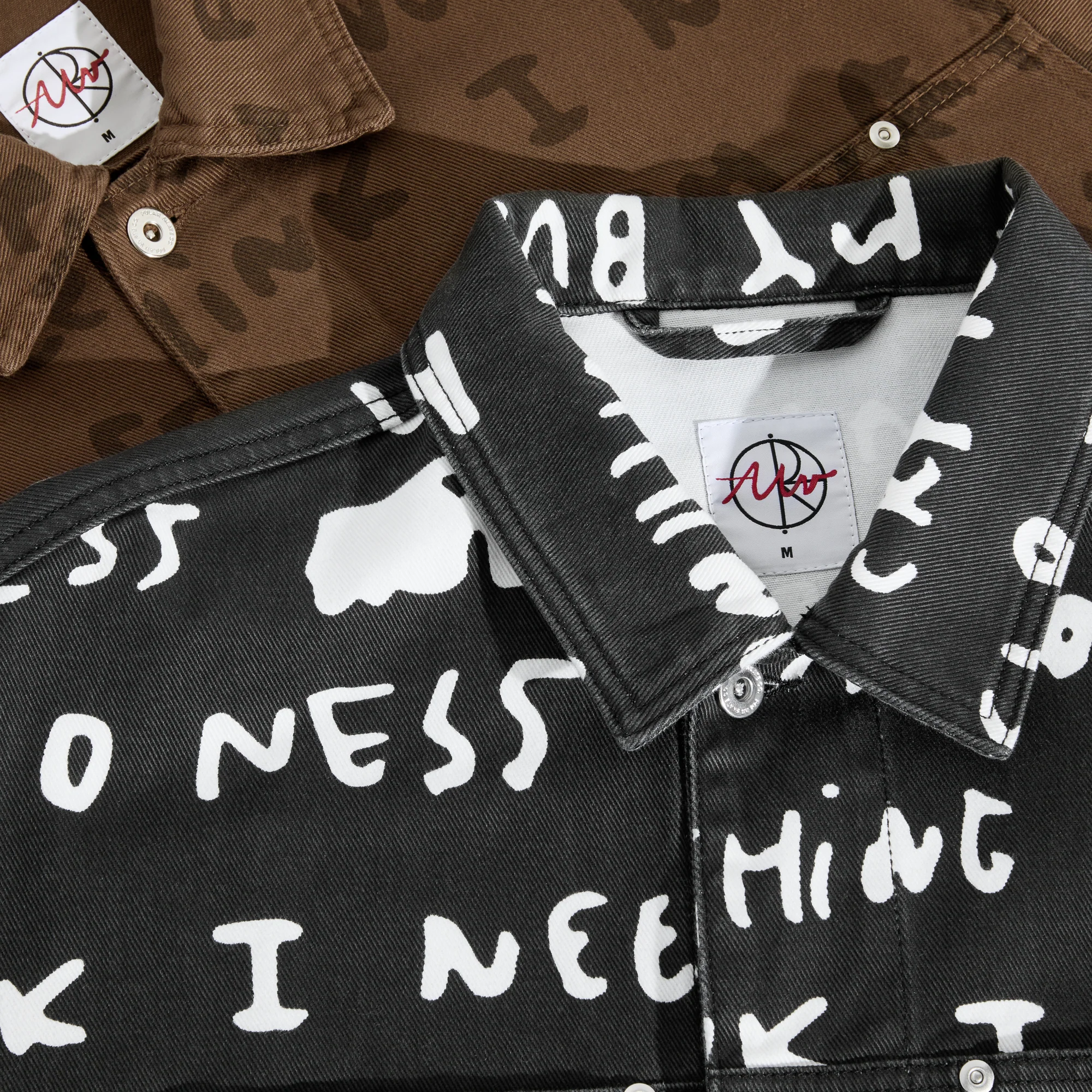 Patrik Jacket | Sad Notes - Black / White - Image 7