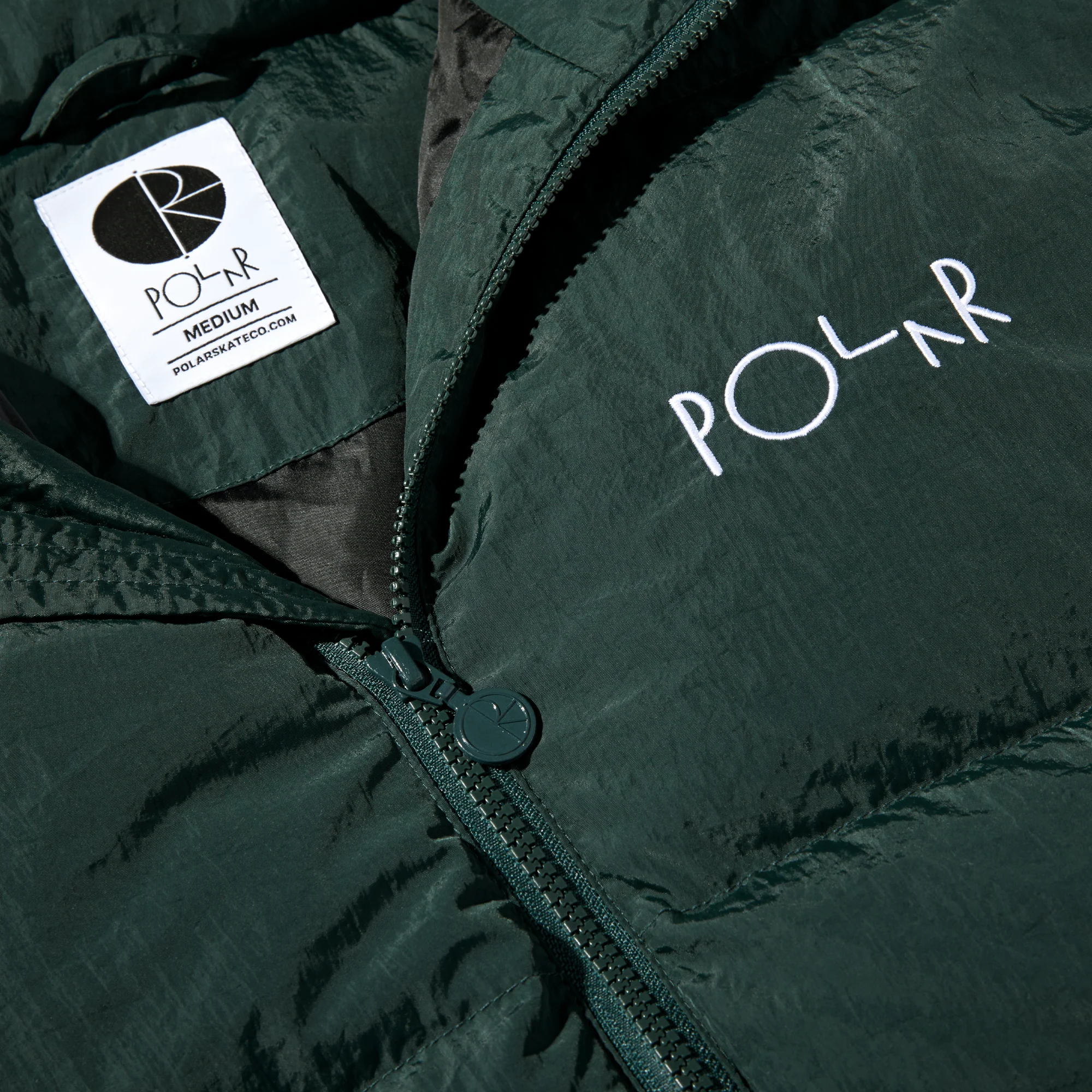 Pocket Puffer Jacket | Dark Teal - Image 4