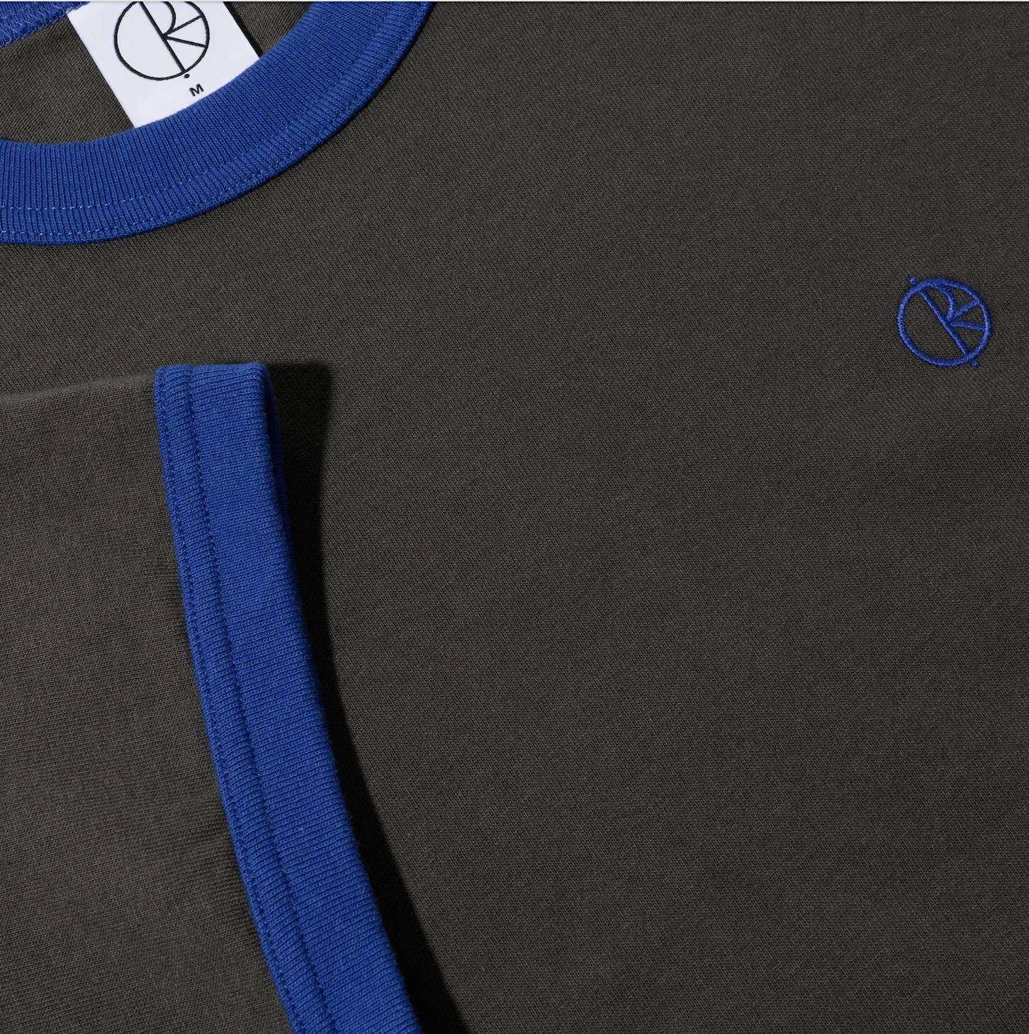 Ringer Tee - Dirty Black/Egyptian Blue - Image 3