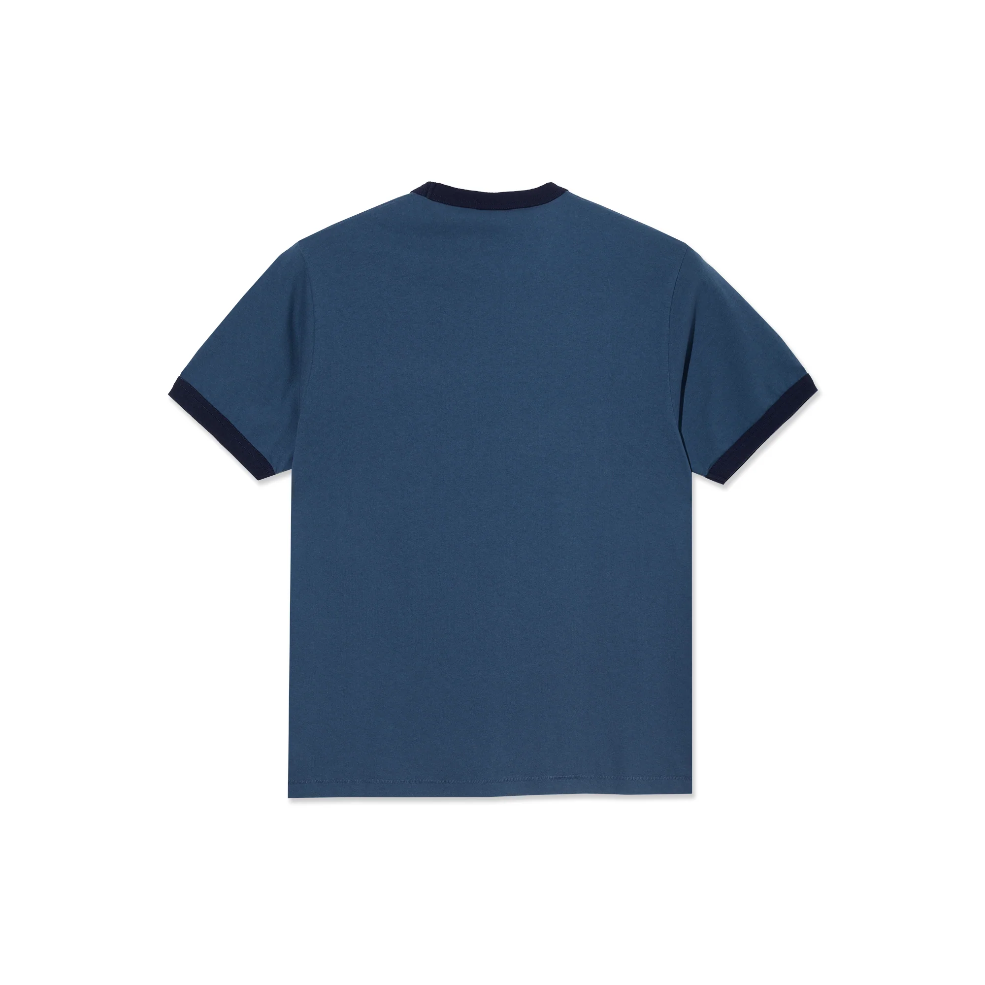 Ringer Tee - Grey Blue/Dark Blue - Image 2