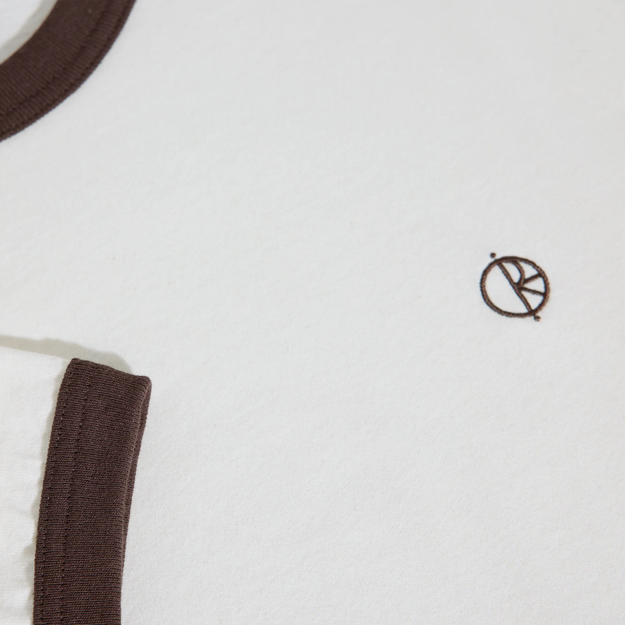 Ringer Tee - Ivory/Chocolate - Image 3