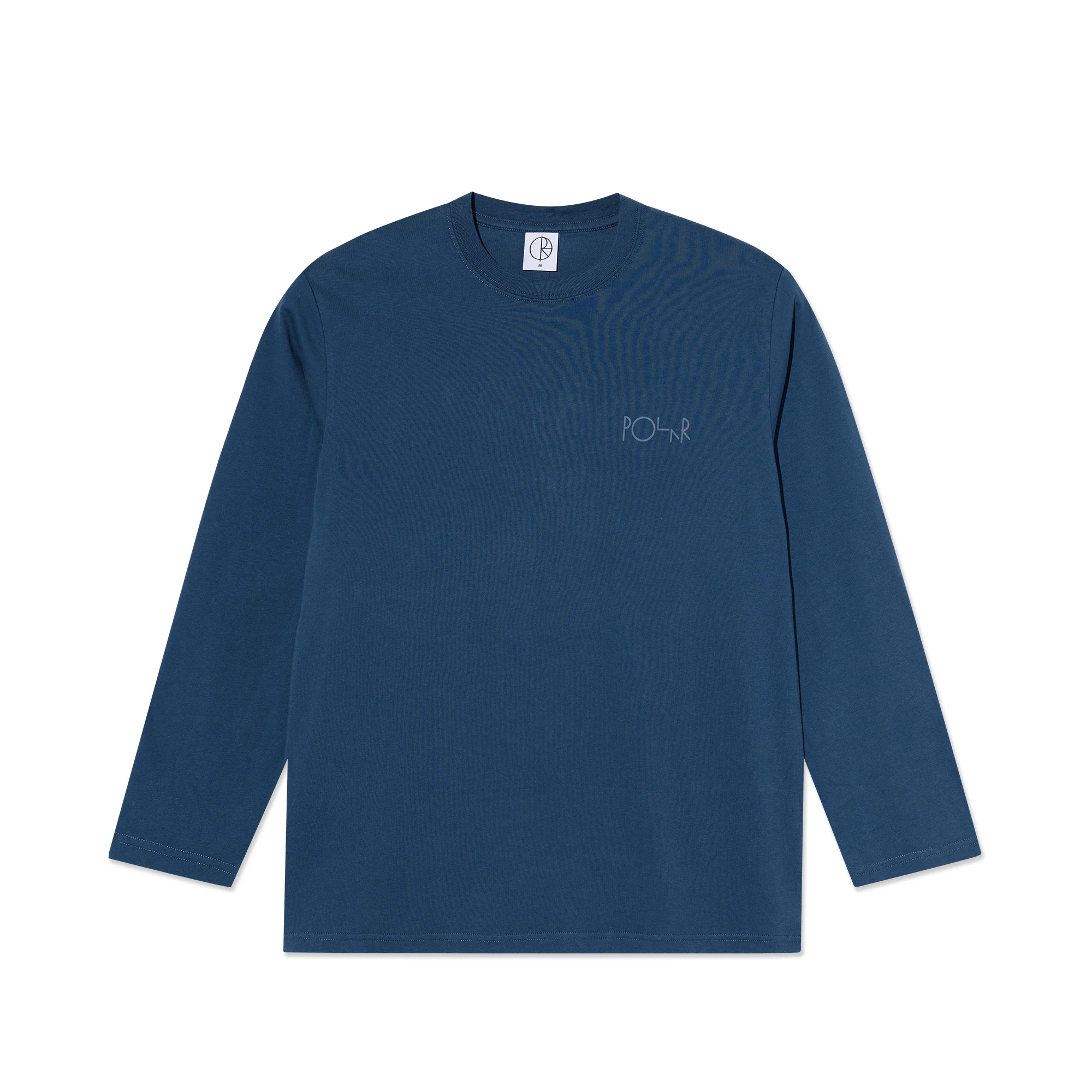 Steve LS Tee | Stroke Logo - Space Blue