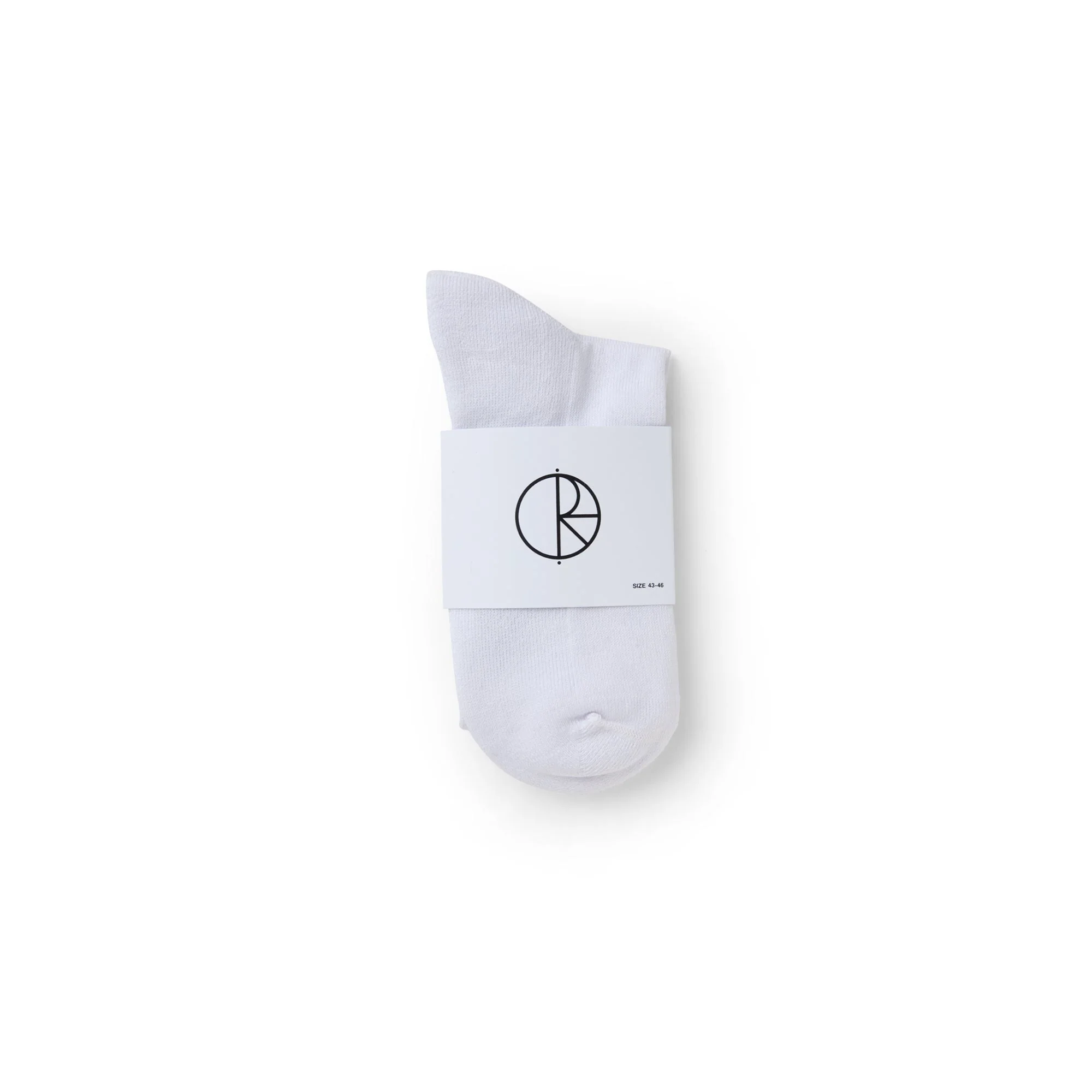 Rib Socks | Stripe - Long - White/Grey - Image 2