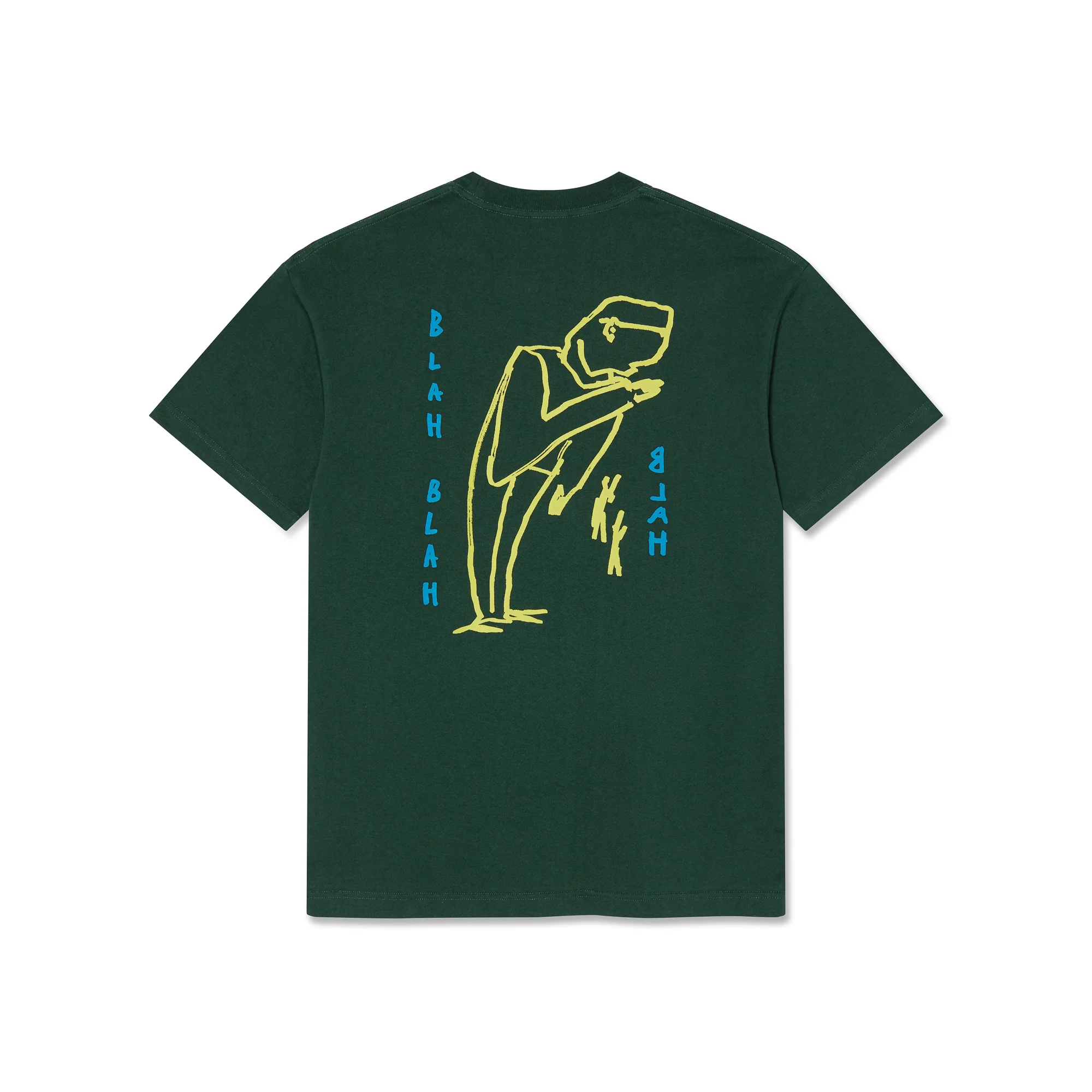 Tee | Blah Blah Blah - Dark Green - Image 2