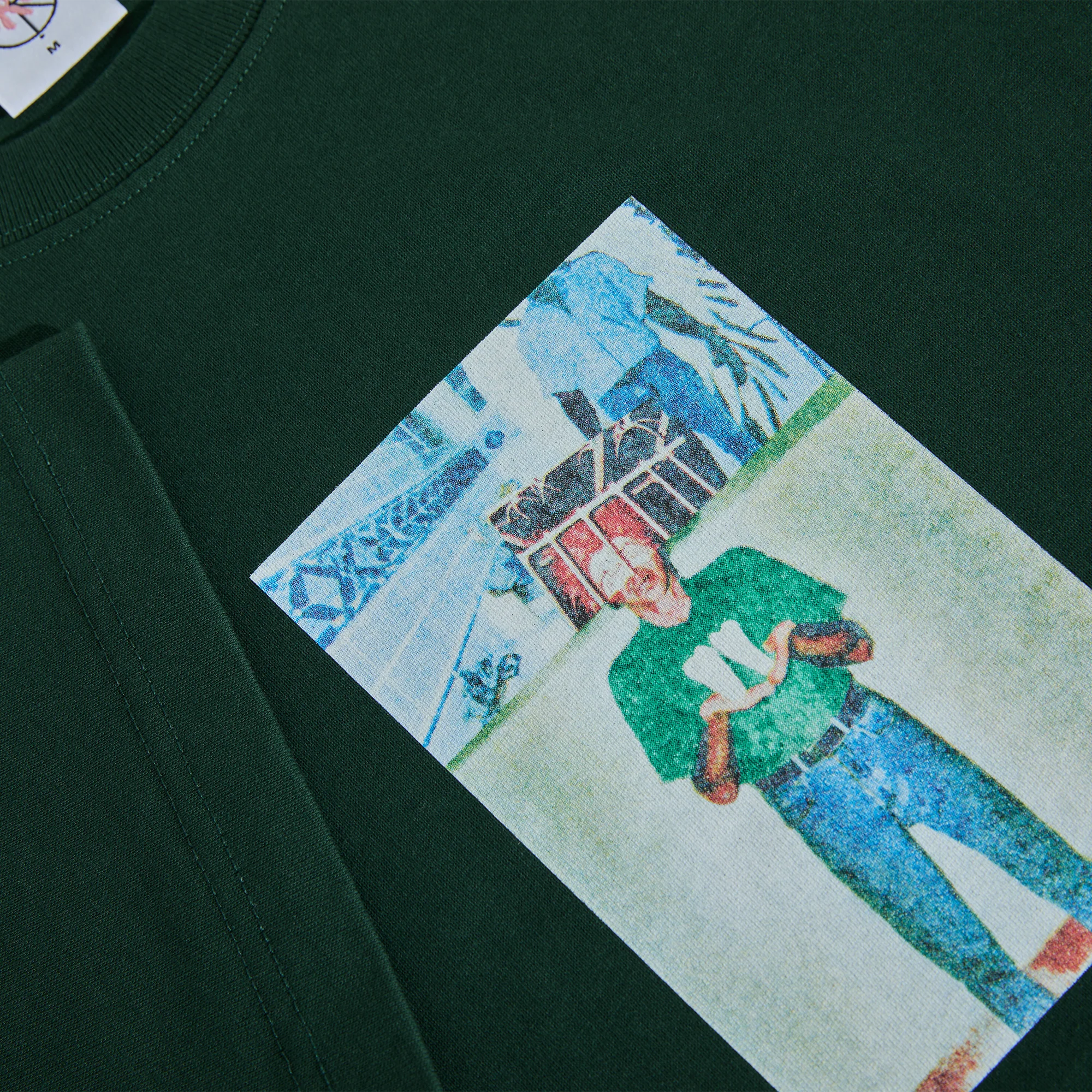 Tee | Jeans Teeth - Dark Green - Image 3