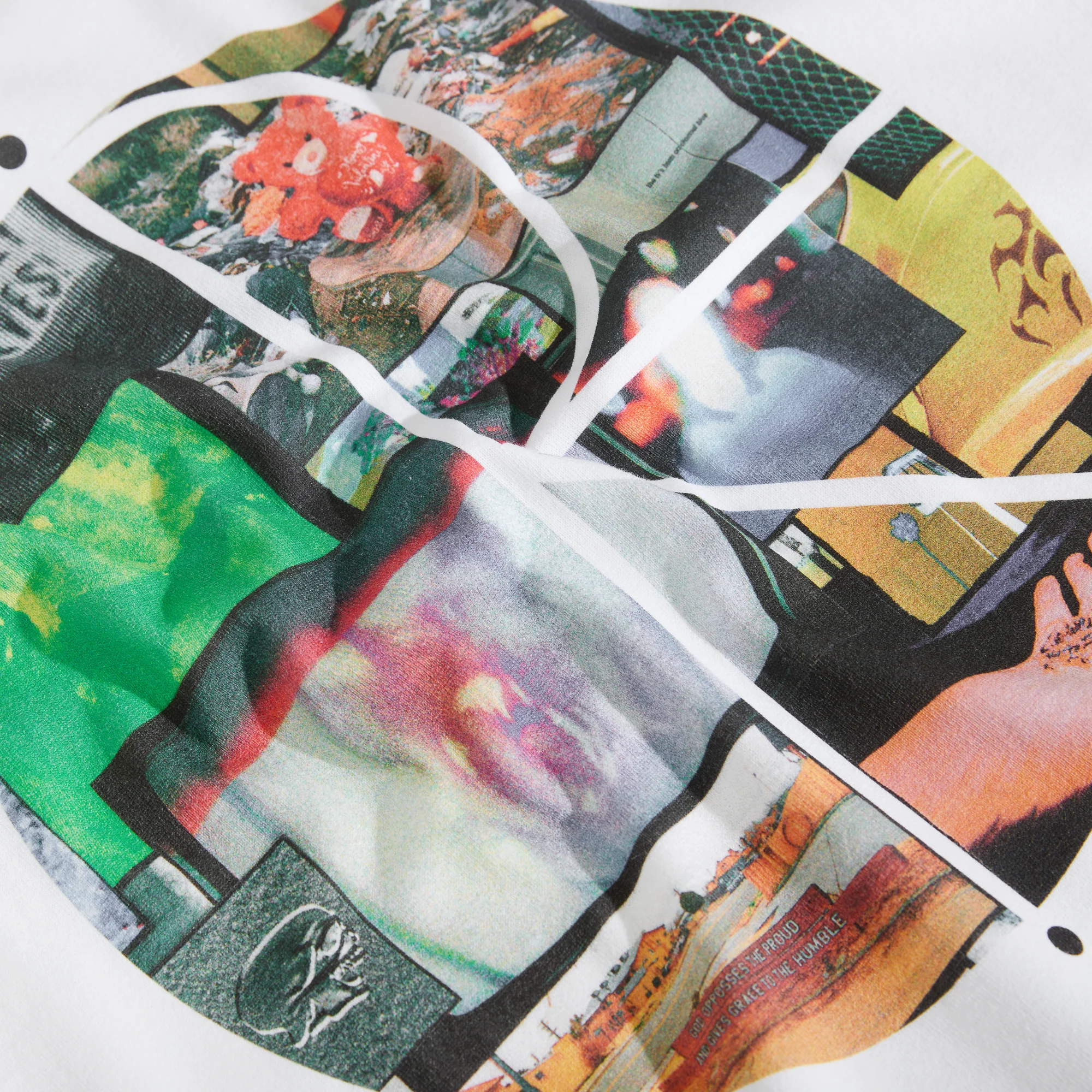 Fill Logo Tee | Ourselves Collage - White - Image 4