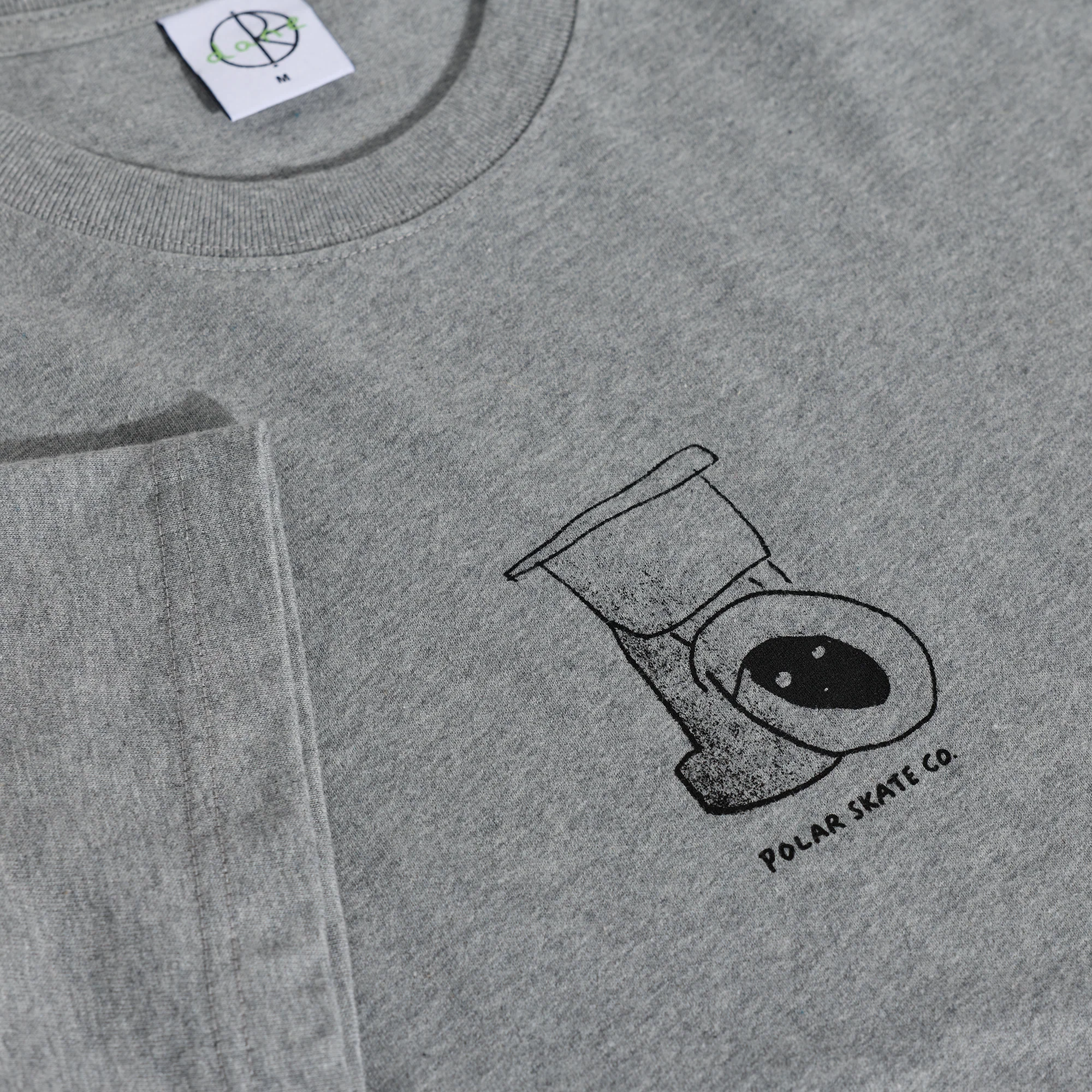 Tee | Toilet - Heather Grey - Image 3